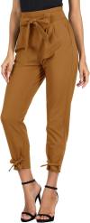 GRACE KARIN Womens Casual High Waist Pencil Pants with Bow-Knot Pockets for Work