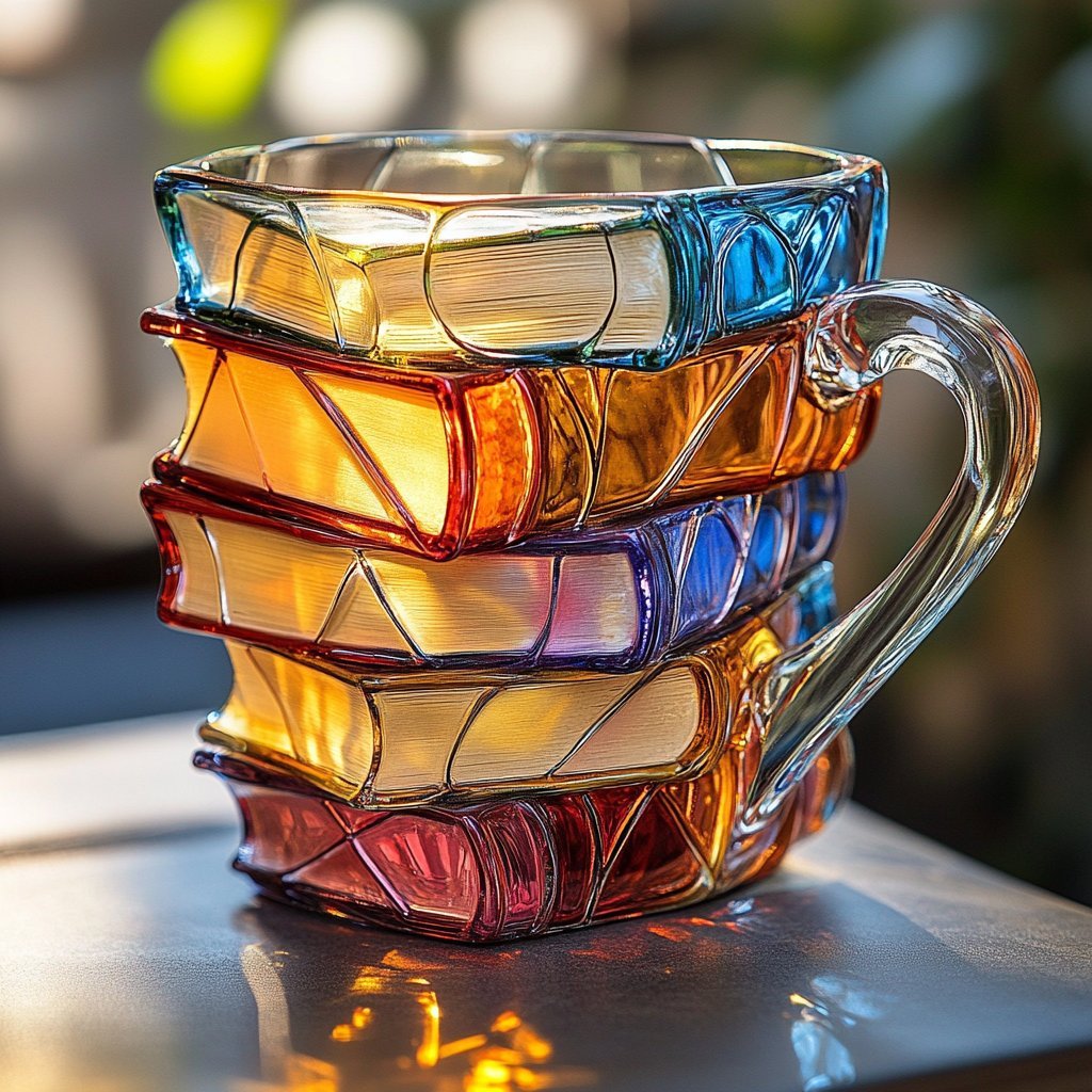 Father's Day Sale 50% Off📚Painted Book Mug🍵