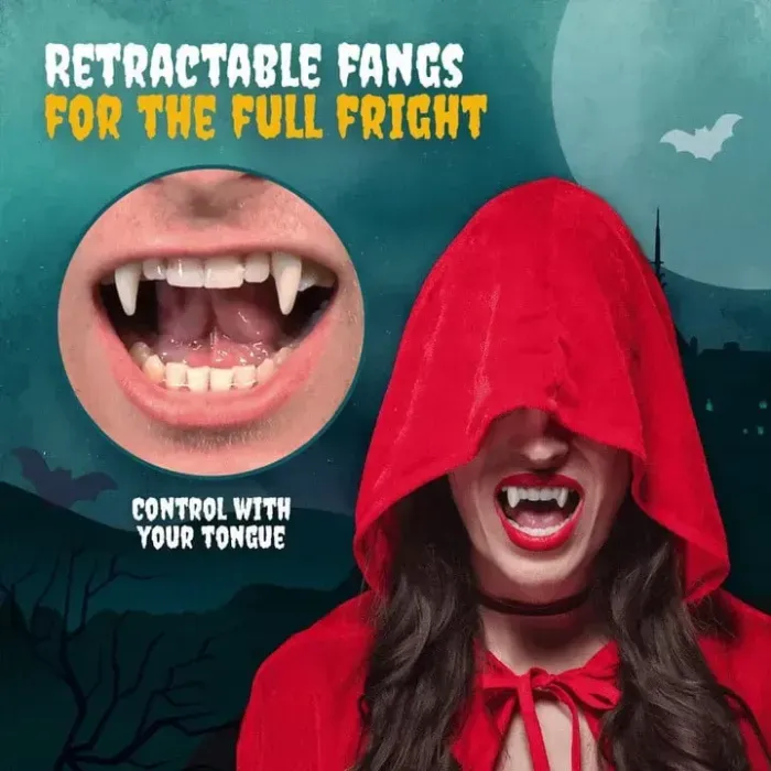 (🔥TikTok Summer SALE) - Retractable Halloween Vampire Fangs