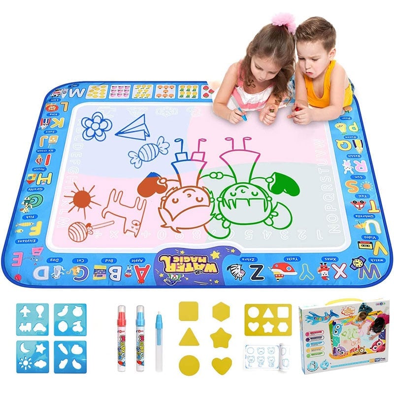 (🎄EARLY CHRISTMAS SALE - 50% OFF) 🎁 - Water Doodle Mat ,Aqua Painting Drawing Mat Mess Free Learning Toy Mat