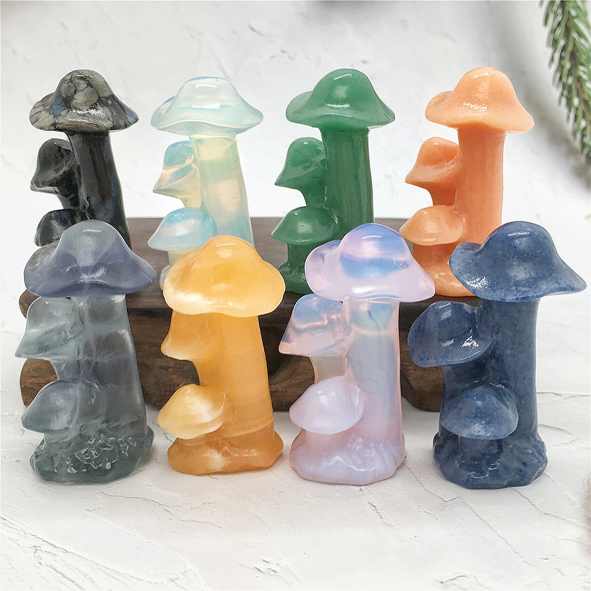 🔥Hot Sale 50% Off -Handmade natural crystal mushrooms