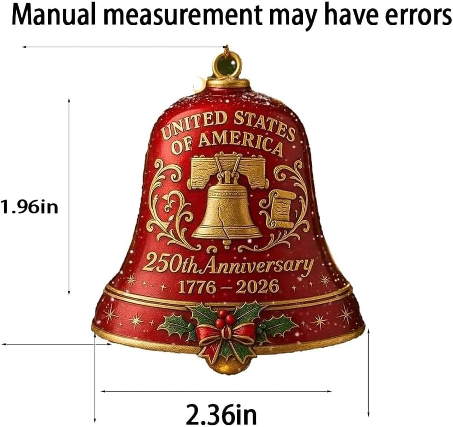 ⏰LAST DAY SALE 50% OFF🔔United States 250th Anniversary Bell Ornament