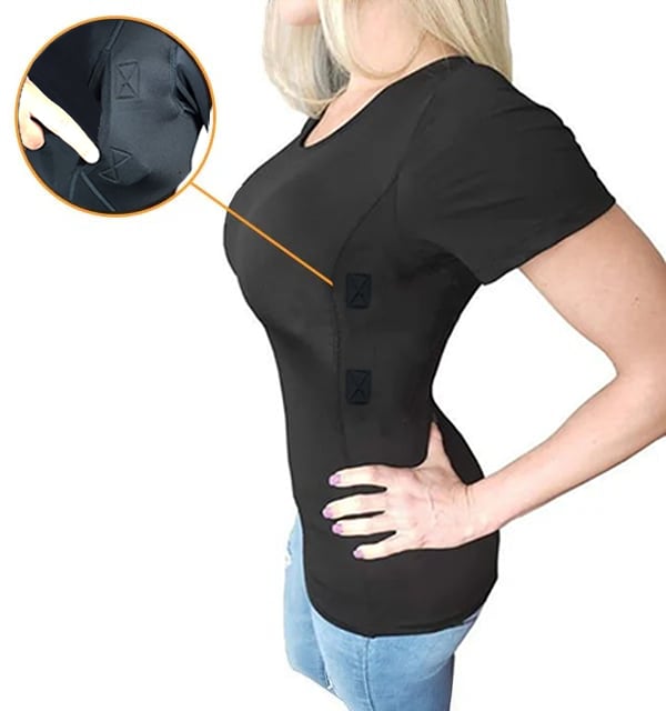 🔥Limited Time Sale 48% OFF🎉MEN/WOMEN'S CONCEALED LEATHER HOLSTER T-SHIRT-Buy 2 Get Free Shipping