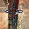 ❤️Handmade Natural Horseshoe Cross With Heart