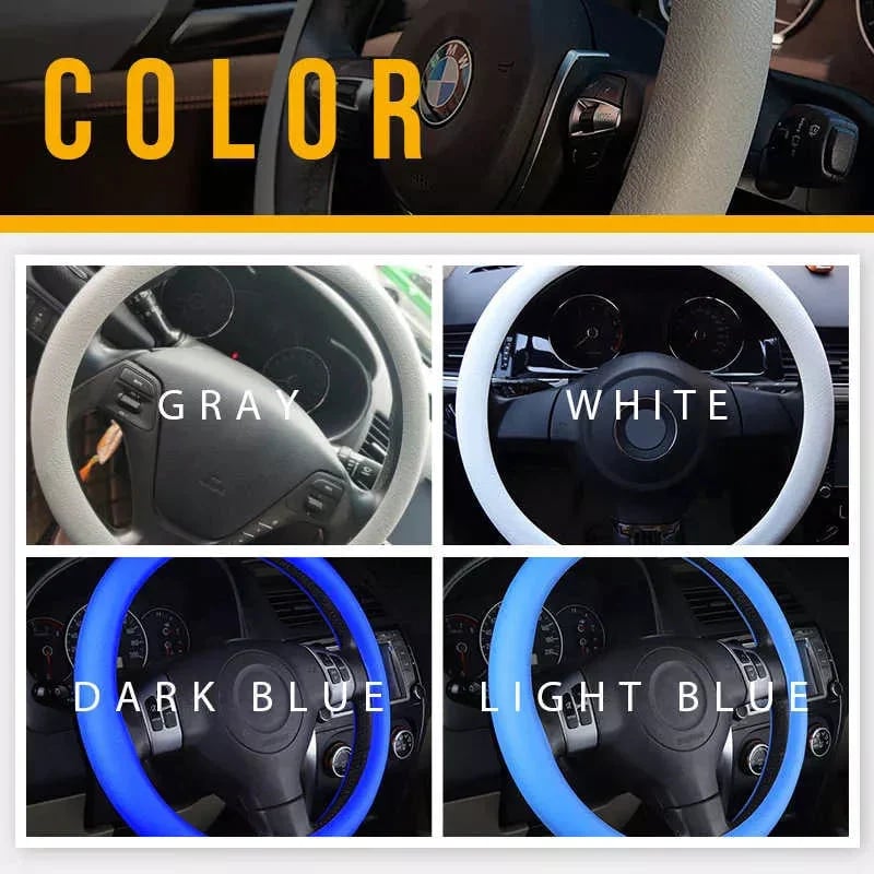 🔥Summer Hot Sale-50% OFF-Cool non-slip silicone steering wheel protector (BUY 2 FREE SHIPPING)