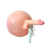 Bouncy Inflatable Sex Ball with Remote Control Vibrating Realistic Dildo