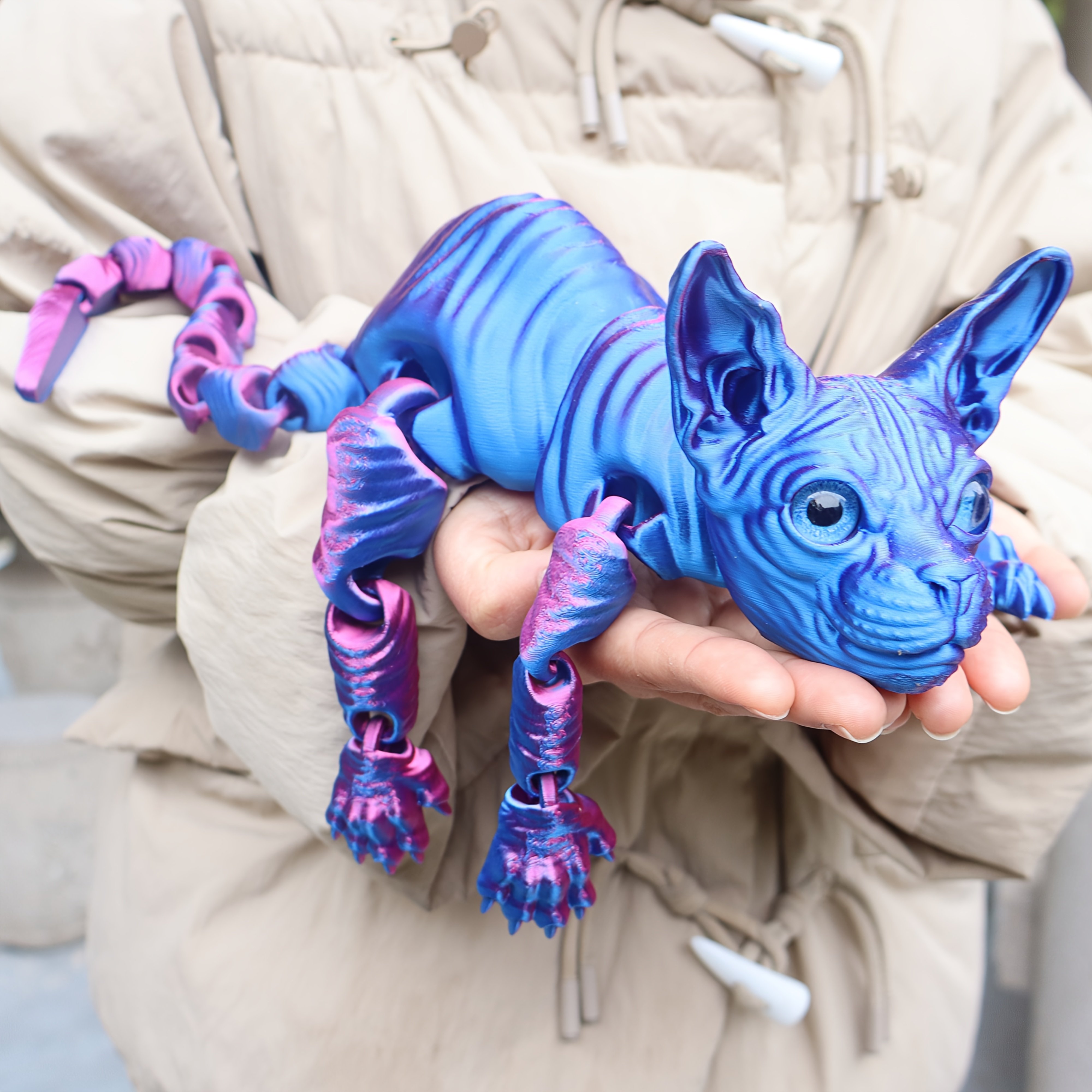 🎁TikTok Last Day Sale - 70% OFF🔥23cm/9.06inch 3D Printed Articulated Cat Figure