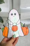 (🎃Early Halloween Sale - 49% OFF) 👻Ghost and Pumpkin Halloween Suncatcher, BUY 2 FREE SHIPPING