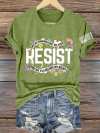 Retro Resist Not My President, Not My Voice, Not My Values, Not My Beliefs Print T-Shirt