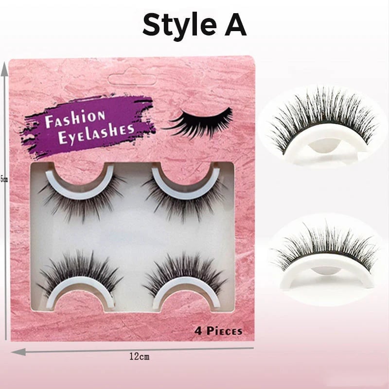 🔥BUY 1 GET 1 FREE ! 🔥2 Pairs Reusable Long Self Adhesive Eyelashes