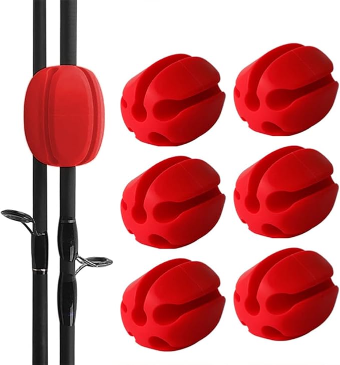 🎣Ultimate Silicone Fishing Rod Holders - 6-Pack