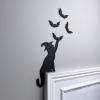 (Last Day Promotion - 50% OFF) Witch Cat Halloween Door Corner Decor