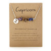 <strong>Handmade</strong> Natural Gemstone Zodiac Silver Necklace - <strong>Last Day Clearance Sale 70% OFF</strong>