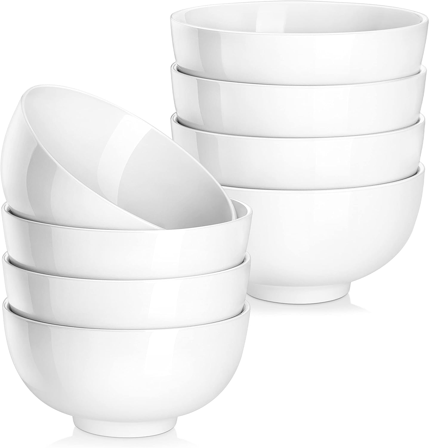 MALACASA 26 oz Porcelain Soup Bowls, 6