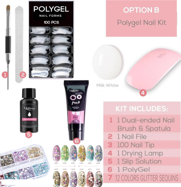(❤️XMAS SALE - 49% OFF) Easy PolyGel Nail Lengthening Kit
