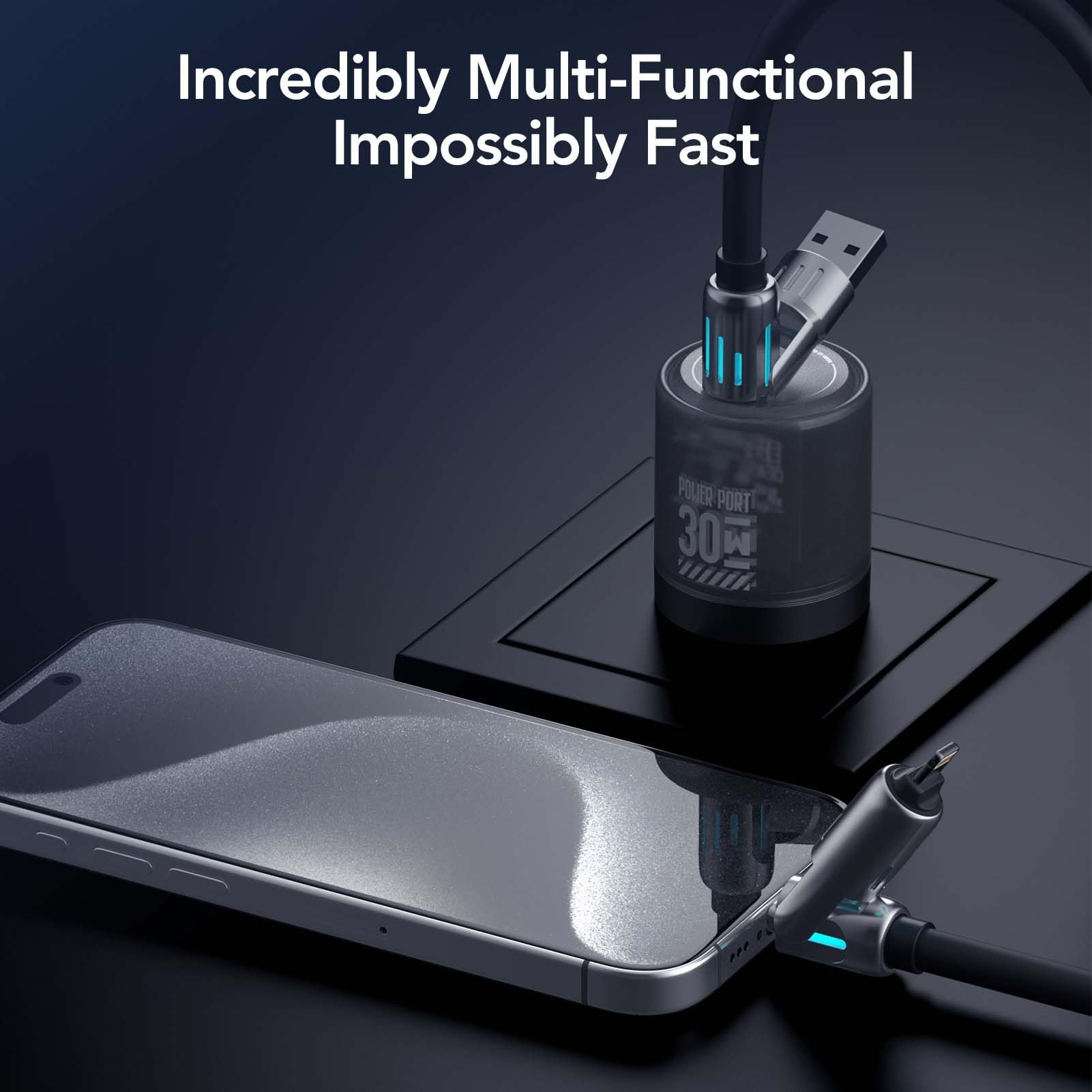 🔥Kaufen Sie 2 und erhalten Sie 1 gratis⚡4-in-1-USB-Ladekabel, Schnellladung MAX 60 W