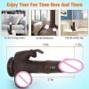 Black Suction Dildo Vibrator Female Masturbation Realistic Dildo - BP-12268