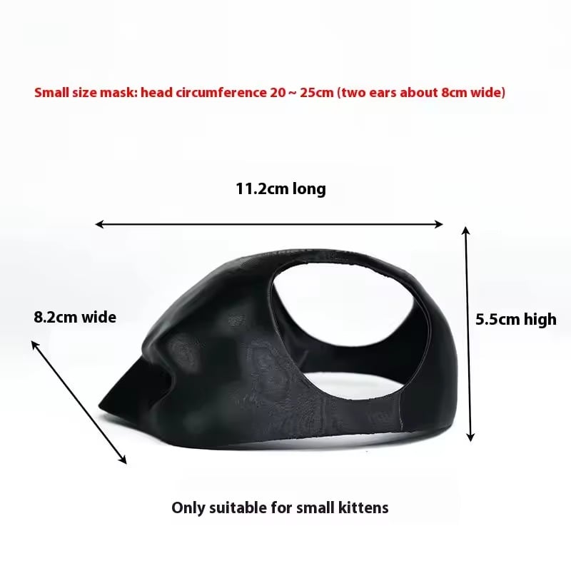 Pet cat handsome bat mask