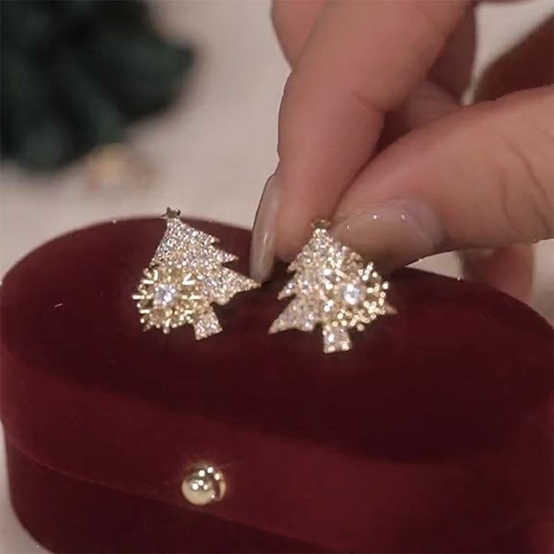 🎄 CHRISTMAS PRE SALE - Rotatable Christmas Tree Earrings - BUY 2 FREE SHIPPING 🎄