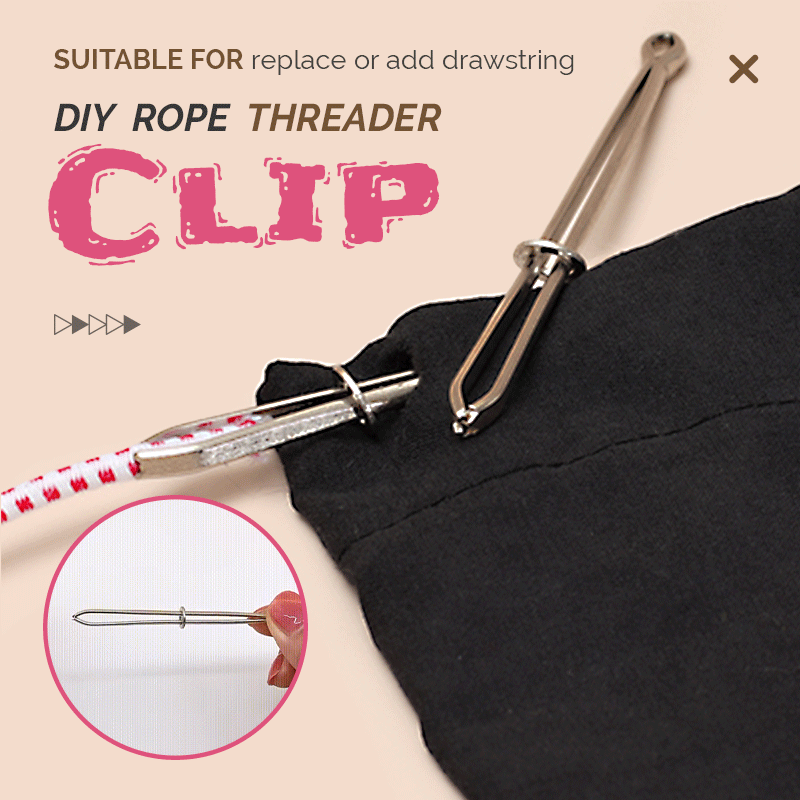 (🌲Early Christmas Sale - 49% OFF) DIY  Rope Threader Clip - Buy 3 get 5 free now!