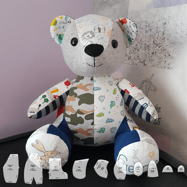 🔥50% OFF🔥Memory Bear Template Set(9 PCS)-With Instructions