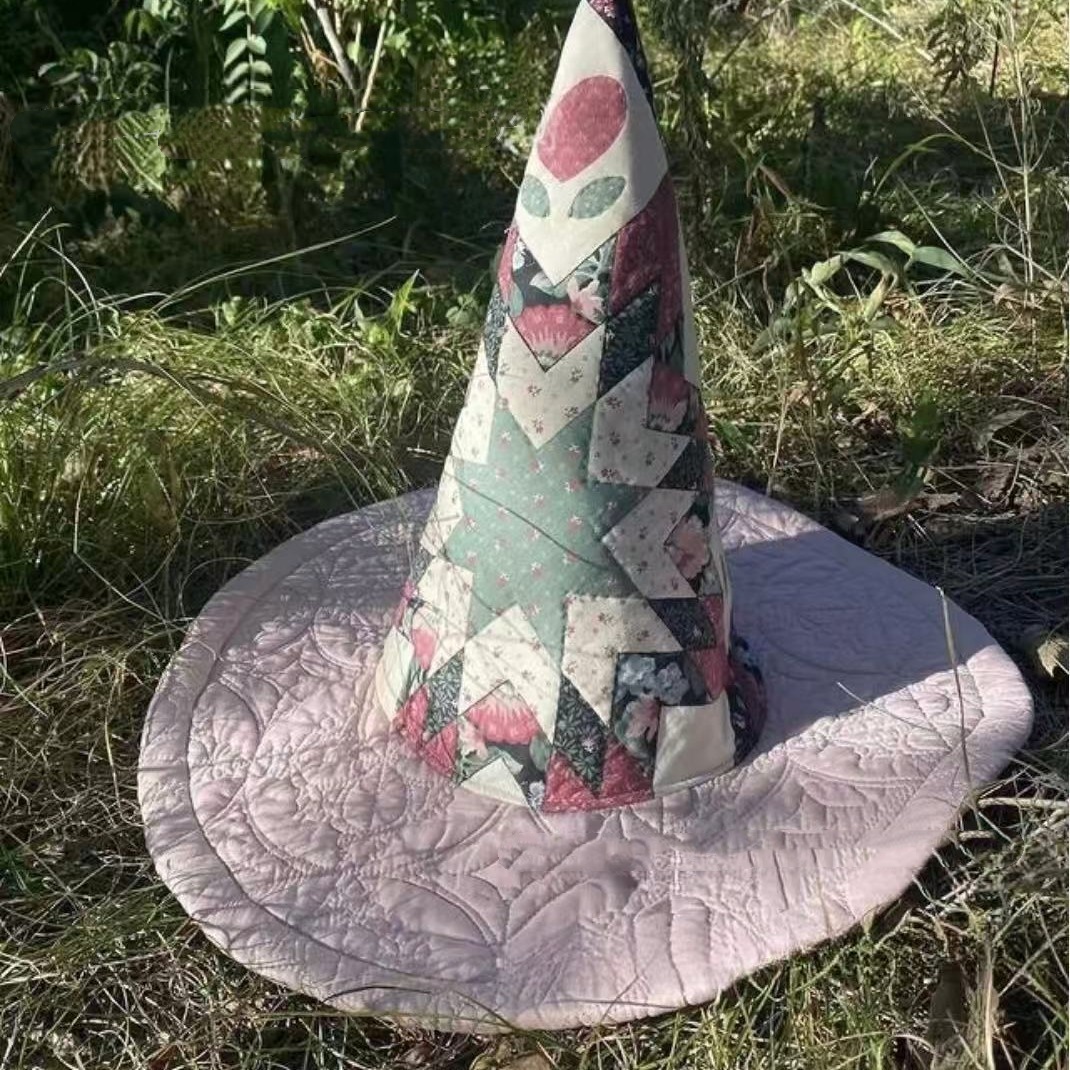🔥Last Day Promotion 50% OFF🔥The Quilted Witch Hat | Handcrafted Folk Art Hat