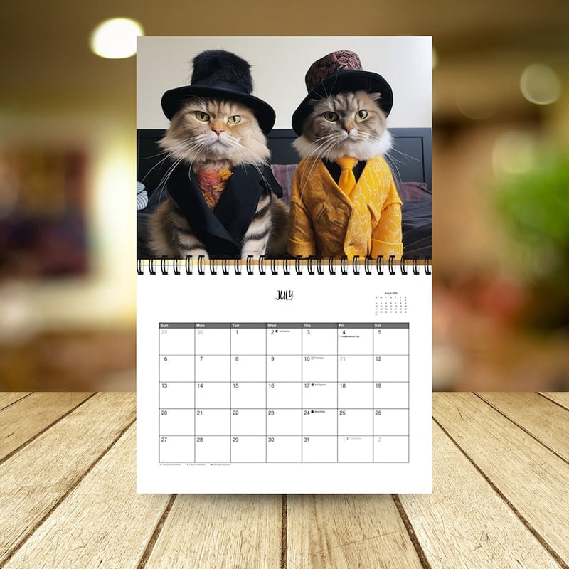 (🔥HOT SALE NOW 49% OFF) - 😺2025 Stylish Cats Calendar/Gift For Cat Lover