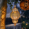 Hanging Solar Moroccan Lantern Outdoor Decoration