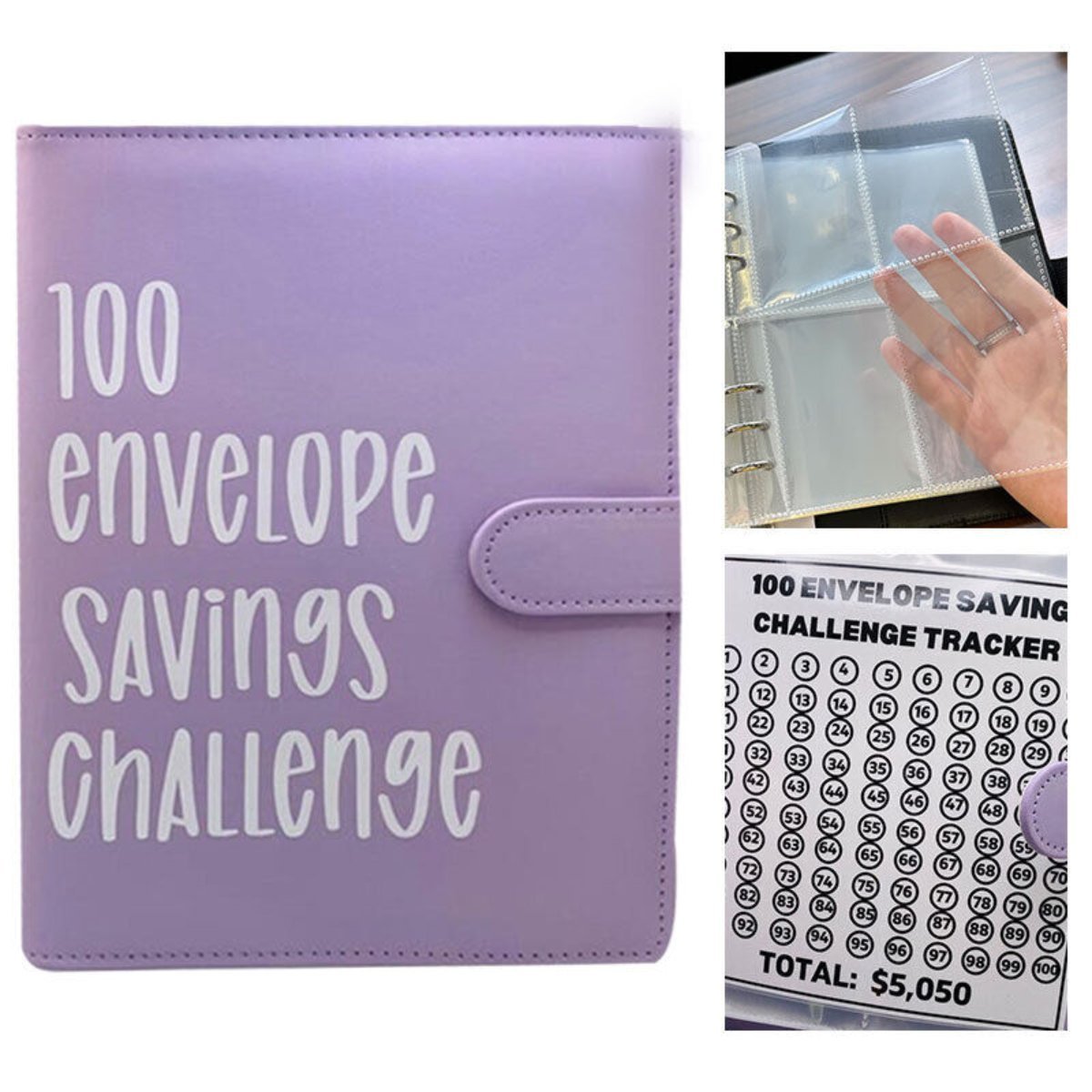 100 Envelope Savings Challenge™💰 Easily save $5,050