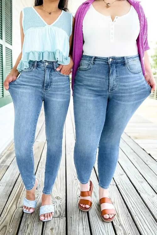 🔥Heißer Verkauf  49% Rabat🏆Bauchkontrollierende Po-Lifting-bequeme Vintage-Jeans