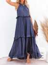 💥LAST DAY SALE 50% OFF💖Holiday Style Ruffled Long Dress