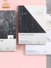 Marble Pattern Cover Notebook 1pc