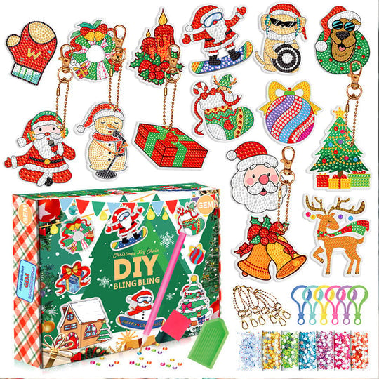 (🎅Christmas Hot Sale - 48% OFF) Christmas Diamond Painting Sticker Kit, Buy 2 get Extra 10% OFF & Free Shipping