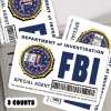 🕵️‍♂️ Secret Agent Card Skins Kit: FBI/ICE Designs  • Cosplay & Gift Stickers
