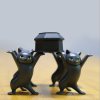 (Spring Hot Sale- 50%OFF)Carrying A Coffin Cat Pen Holder(5 cats with a coffin)