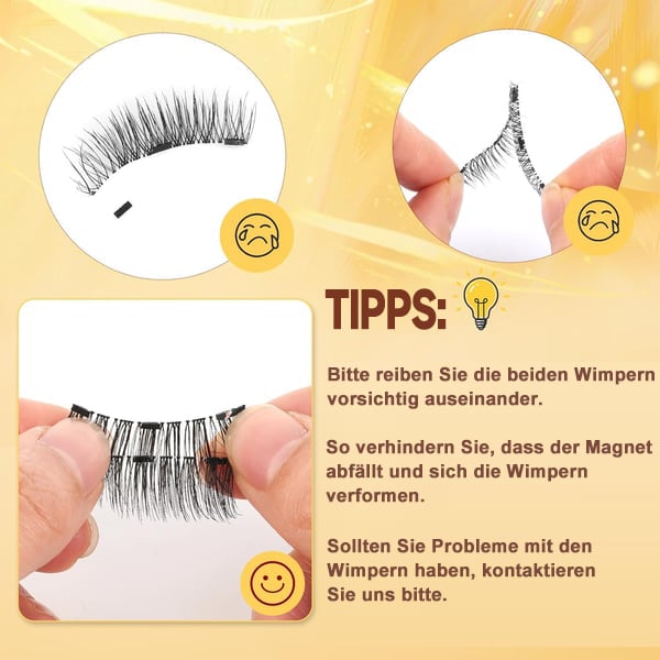 🔥Letzter Tag 49 % RABATT🎁Wiederverwendbare magnetische Wimpern mit Applikator