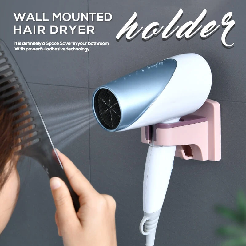 (🎄Christmas Promotion--48% OFF)Wall-mounted Hair Dryer Holder(Buy 4 get Free shipping)