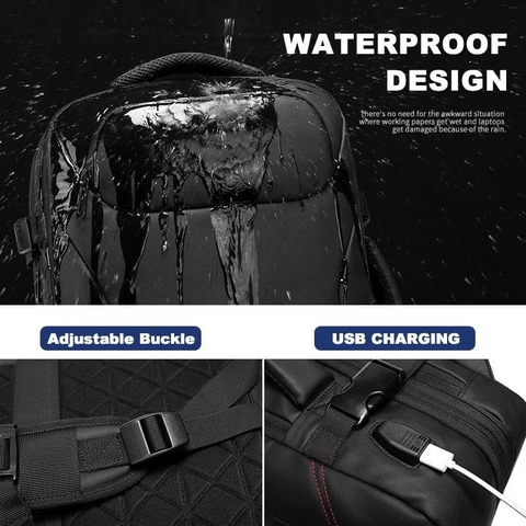 (🎉Last Day Promotion 50% OFF) Men's Waterproof USB Charging Male Laptop Casual Travel Bag