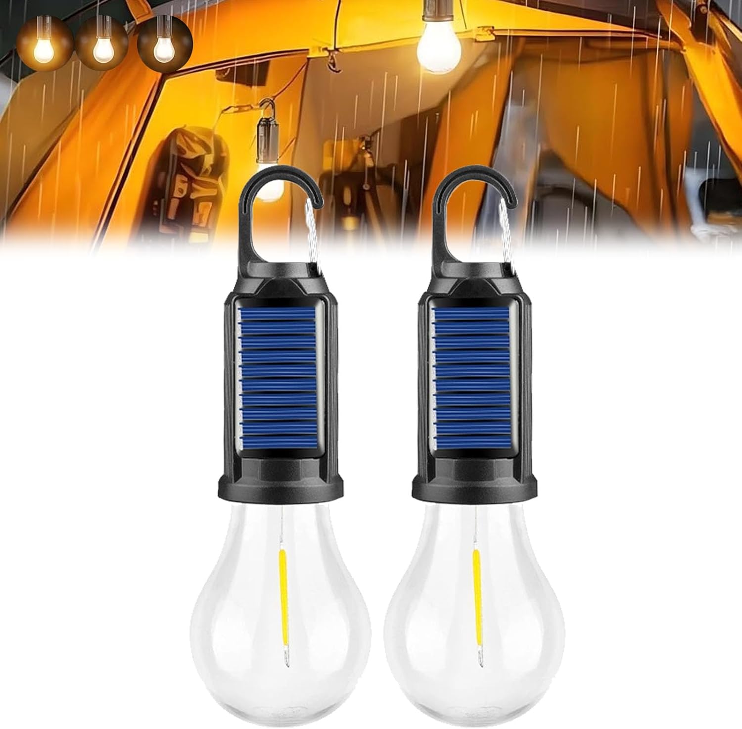 Letzter Aktionstag!🔥Vintage Solar-Campinglampe