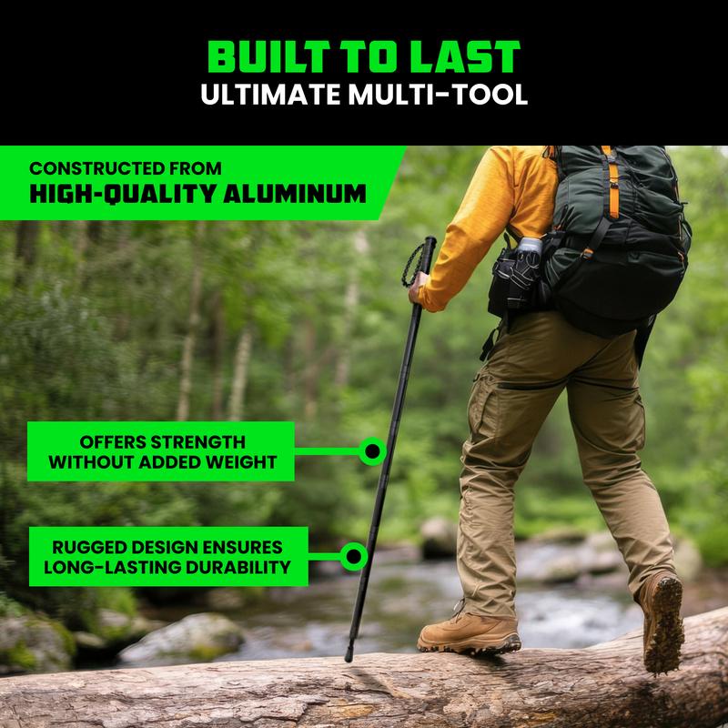 🚶 Tactical Hiking Stick – Essential Gear for Outdoor Adventures