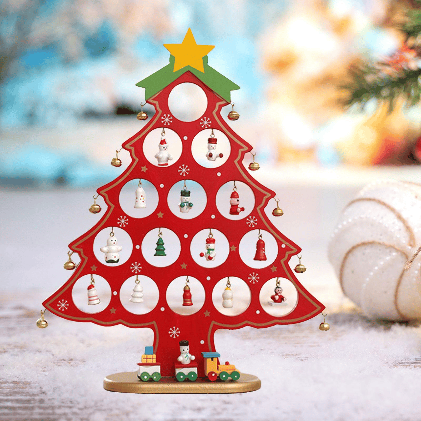 🔥Last Day Promotion 48% OFF-🎁-DIY Wooden Mini Christmas Tree Set🎅