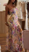 Women's Tube Top Fishtail Print Dress