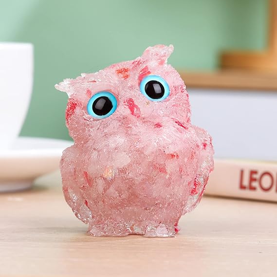 🔥Handmade Natural Crystal Gemstone Owl - Ready to Ship