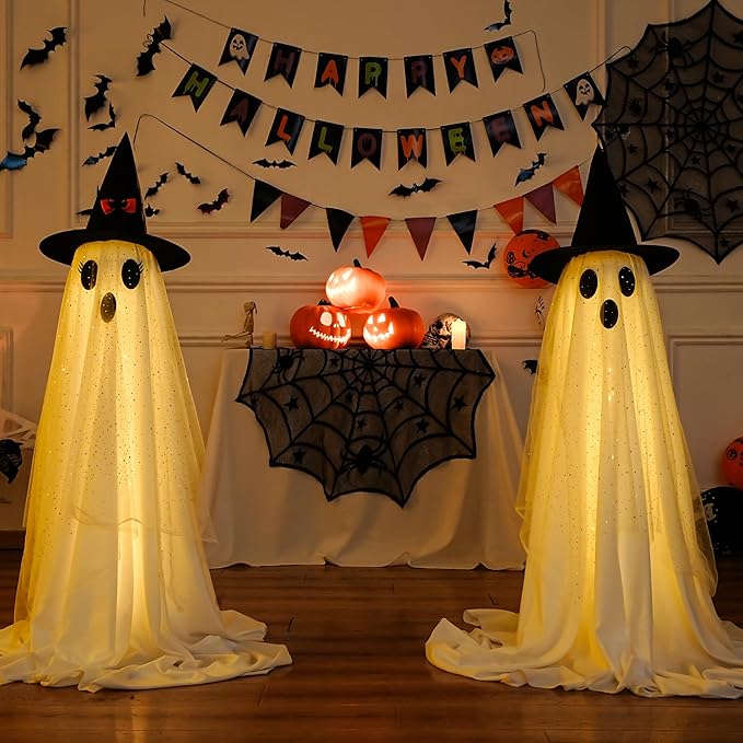 🔥Halloween Decoration Top 1 - 👻✨Giant Glittering Ghost - outdoor/indoor