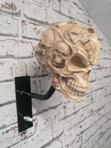 🔥LAST DAY SALE 49% OFF 🏴‍☠️Motorcycle helmet and jacket skull holder🔥BUY 2 FREE SHIPPING