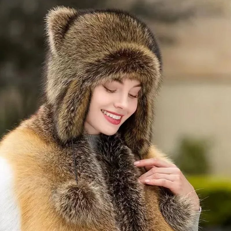 🔥Last Day Promotion 48% OFF-🎁-💥Raccoon Tail Fur Parent-Child Plush Hat