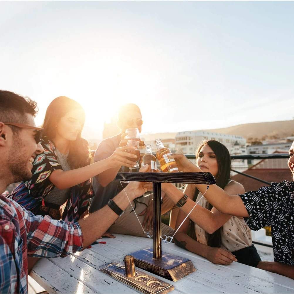 Handmade Wooden Ring Drinking Game