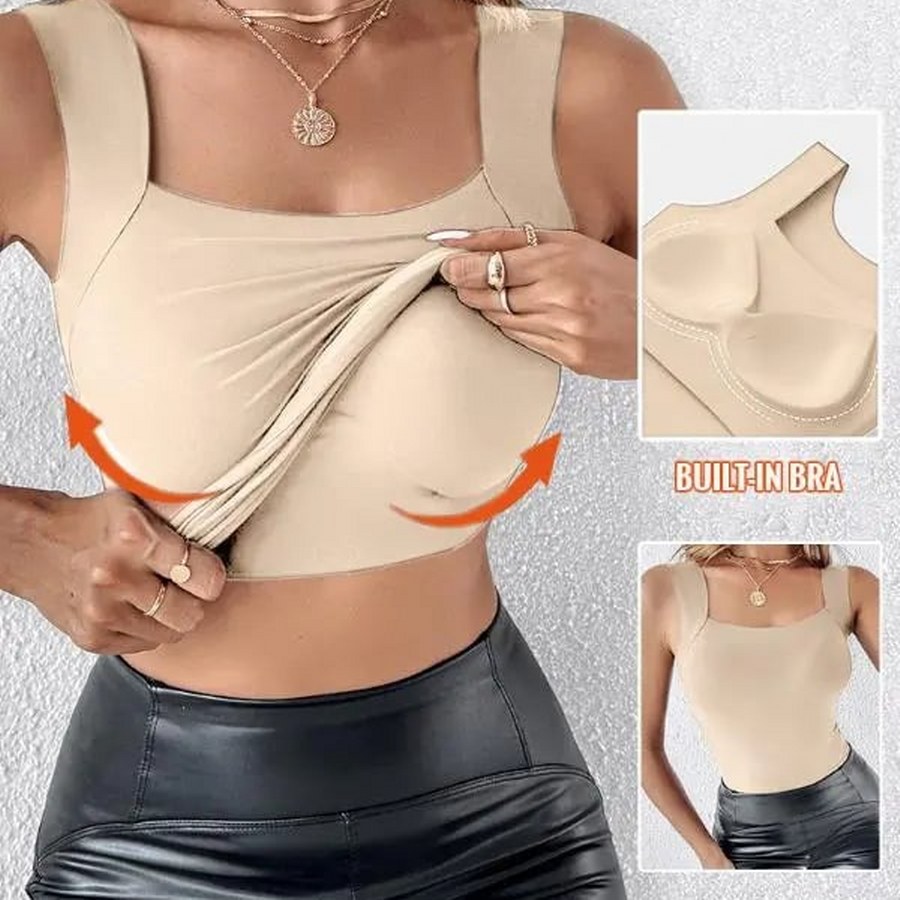 🔥Last Day Promotion 70% OFF🔥U Neck Vest With Built-In Bra Pads