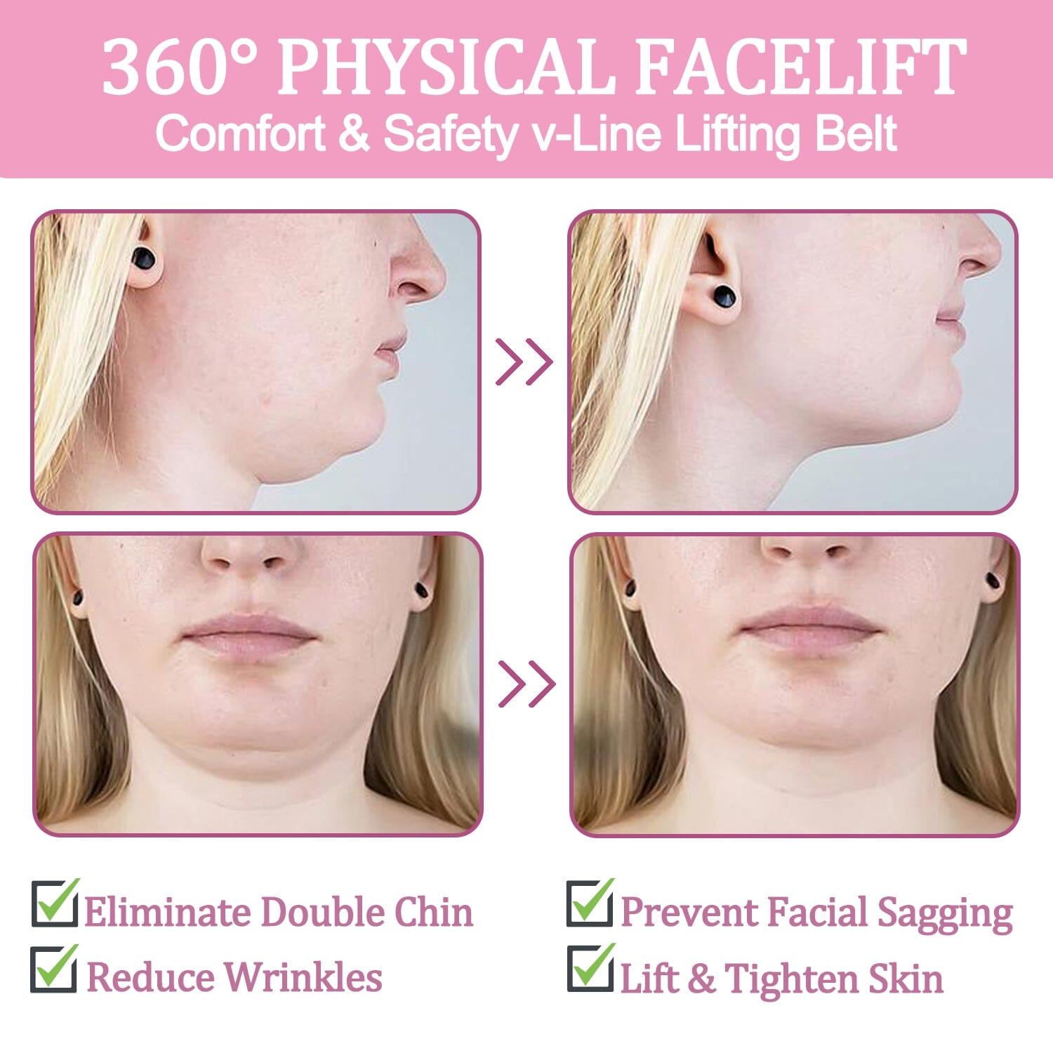 ⏰LAST DAY SALE 50% OFF💥Reusable V-Shaped Face Band