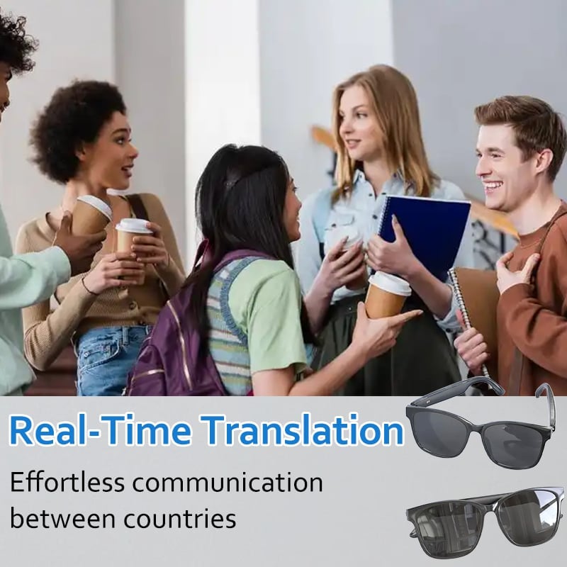 🔥Last Day Sale - 50% OFF💥AI Wireless Bluetooth Translation Glasses
